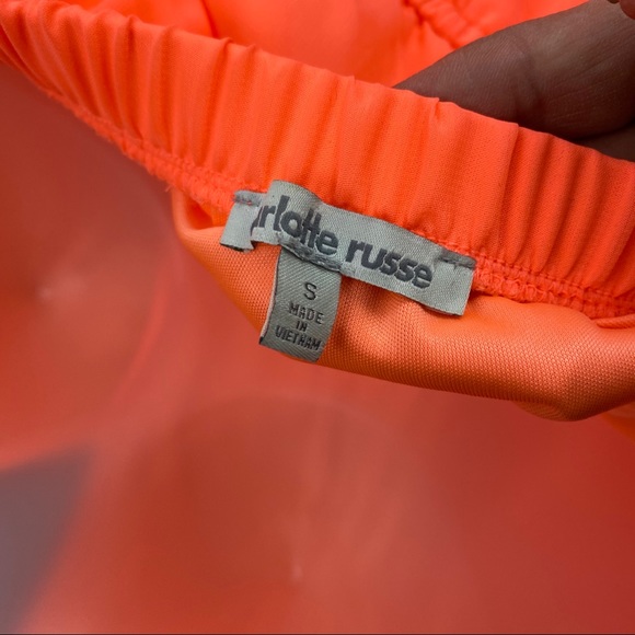 Charlotte Russe neon orange dress - Picture 3 of 3